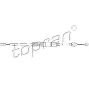 въжен механизъм, задействане на съединителя TOPRAN 103 534 