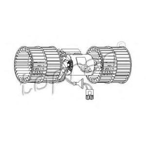 електромотор, вентилатор вътрешно пространство TOPRAN 111 447 