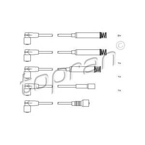 кабели за свещи - комплект запалителни кабели TOPRAN 202 518 