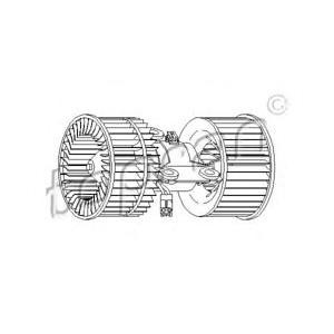 електромотор, вентилатор вътрешно пространство TOPRAN 501 517 