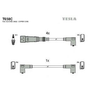 кабели за свещи - комплект запалителни кабели TESLA T658C 
