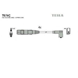 кабели за свещи - комплект запалителни кабели TESLA T674C 