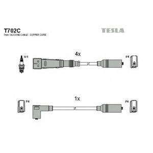 кабели за свещи - комплект запалителни кабели TESLA T702C 