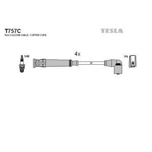 кабели за свещи - комплект запалителни кабели TESLA T757C 