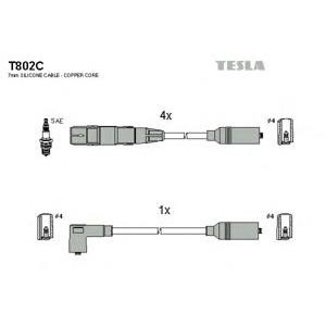 кабели за свещи - комплект запалителни кабели TESLA T802C 