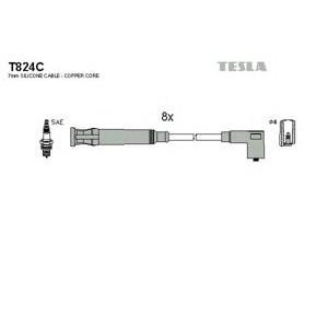 кабели за свещи - комплект запалителни кабели TESLA T824C 