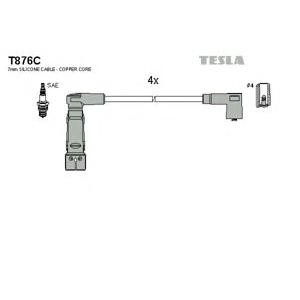 кабели за свещи - комплект запалителни кабели TESLA T876C 