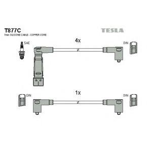 кабели за свещи - комплект запалителни кабели TESLA T877C 