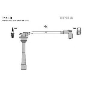 кабели за свещи - комплект запалителни кабели TESLA T118B 