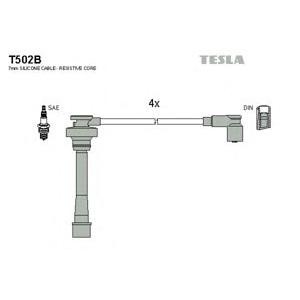 кабели за свещи - комплект запалителни кабели TESLA T502B 