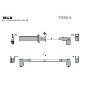 кабели за свещи - комплект запалителни кабели TESLA T542B 