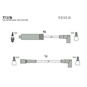 кабели за свещи - комплект запалителни кабели TESLA T737B 
