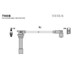 кабели за свещи - комплект запалителни кабели TESLA T980B 