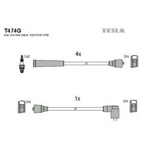 кабели за свещи - комплект запалителни кабели TESLA T474G 