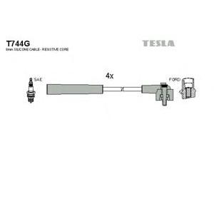 кабели за свещи - комплект запалителни кабели TESLA T744G 