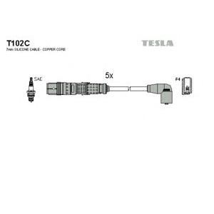 кабели за свещи - комплект запалителни кабели TESLA T102C 