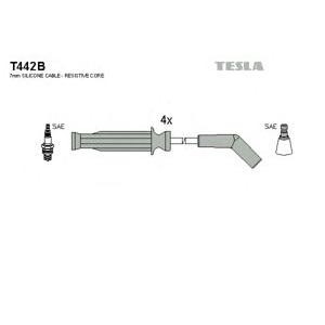 кабели за свещи - комплект запалителни кабели TESLA T442B 