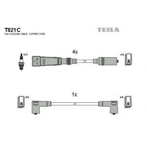 кабели за свещи - комплект запалителни кабели TESLA T821C 