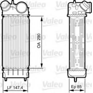 интеркулер (охладител за въздуха на турбината) VALEO 818241 