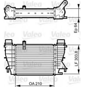 интеркулер (охладител за въздуха на турбината) VALEO 818251 