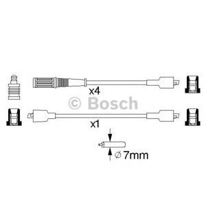 кабели за свещи - комплект запалителни кабели BOSCH 0 986 357 084 