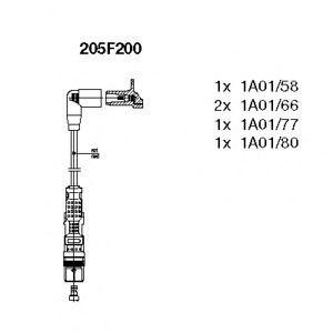 кабели за свещи - комплект запалителни кабели BREMI 205F200 