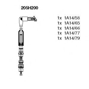кабели за свещи - комплект запалителни кабели BREMI 205H200 