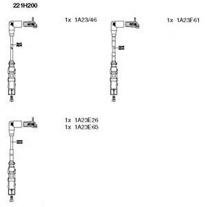 кабели за свещи - комплект запалителни кабели BREMI 221H200 