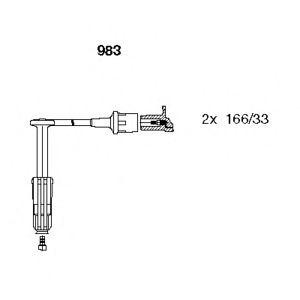 кабели за свещи - комплект запалителни кабели BREMI 983 