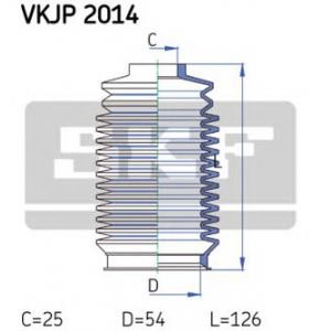 комплект маншон, кормилно управление SKF VKJP 2014 