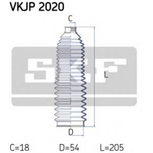 комплект маншон, кормилно управление SKF VKJP 2020 