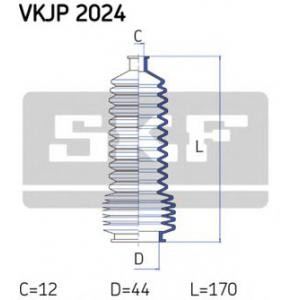 комплект маншон, кормилно управление SKF VKJP 2024 