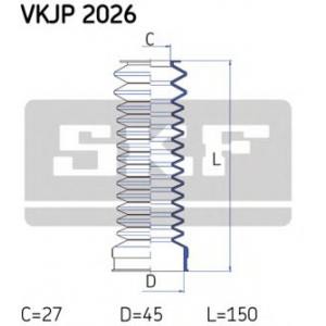 комплект маншон, кормилно управление SKF VKJP 2026 