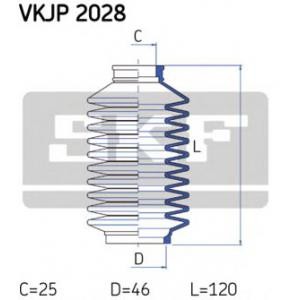 комплект маншон, кормилно управление SKF VKJP 2028 