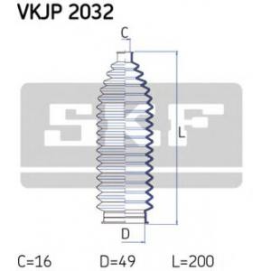 комплект маншон, кормилно управление SKF VKJP 2032 