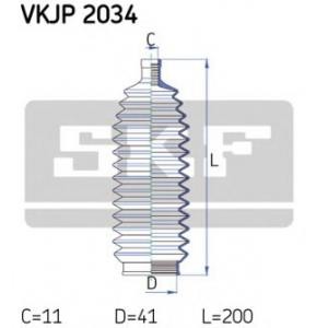 комплект маншон, кормилно управление SKF VKJP 2034 
