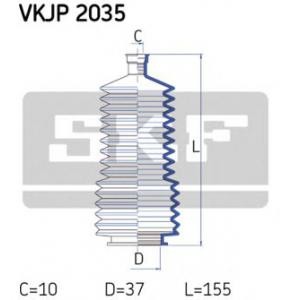 комплект маншон, кормилно управление SKF VKJP 2035 