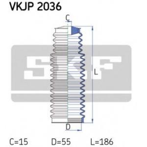комплект маншон, кормилно управление SKF VKJP 2036 
