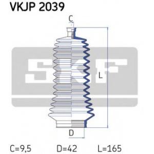 комплект маншон, кормилно управление SKF VKJP 2039 