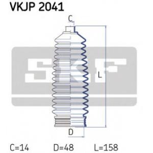 комплект маншон, кормилно управление SKF VKJP 2041 