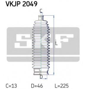 комплект маншон, кормилно управление SKF VKJP 2049 