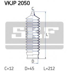 комплект маншон, кормилно управление SKF VKJP 2050 