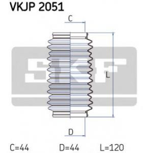 комплект маншон, кормилно управление SKF VKJP 2051 