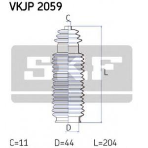 комплект маншон, кормилно управление SKF VKJP 2059 