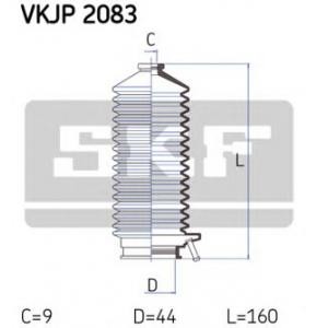 комплект маншон, кормилно управление SKF VKJP 2083 