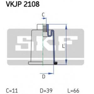 комплект маншон, кормилно управление SKF VKJP 2108 