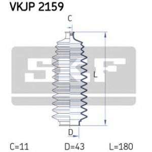 комплект маншон, кормилно управление SKF VKJP 2159 