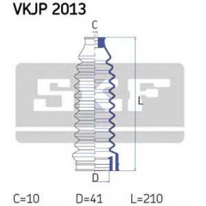 комплект маншон, кормилно управление SKF VKJP 2013 