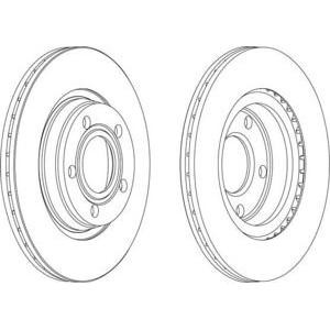 спирачен диск FERODO DDF1003