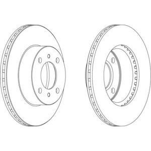 спирачен диск FERODO DDF1005